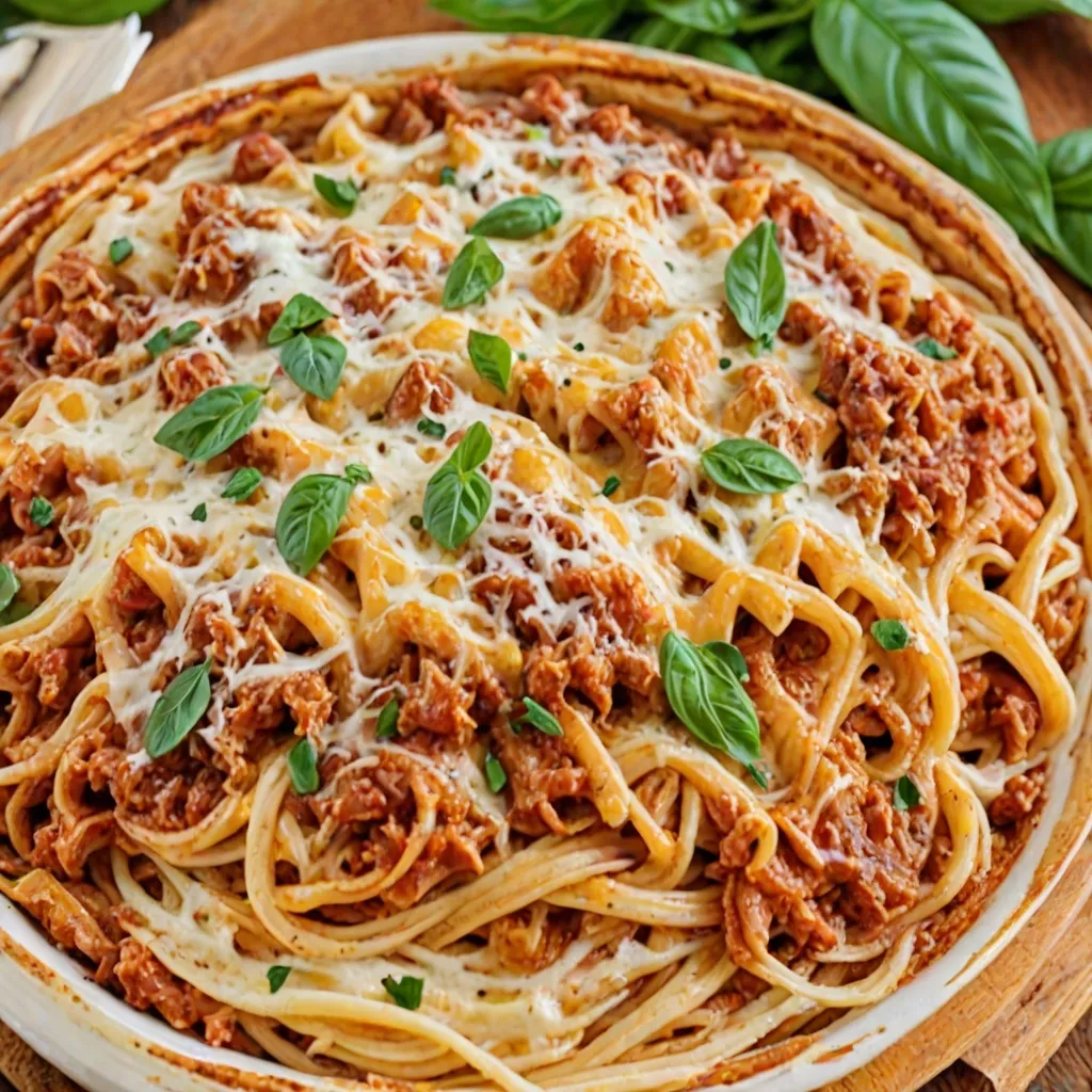 Spaghetti zapiekane w piekarniku – przepis w kilku krokach.