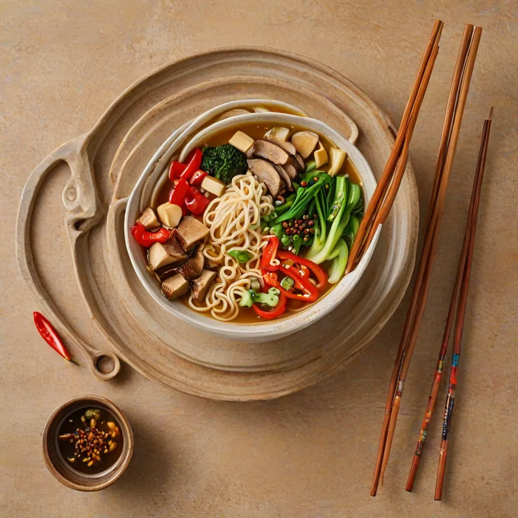 Ramen w wersji wegańskiej – roślinna odsłona japońskiej zupy.