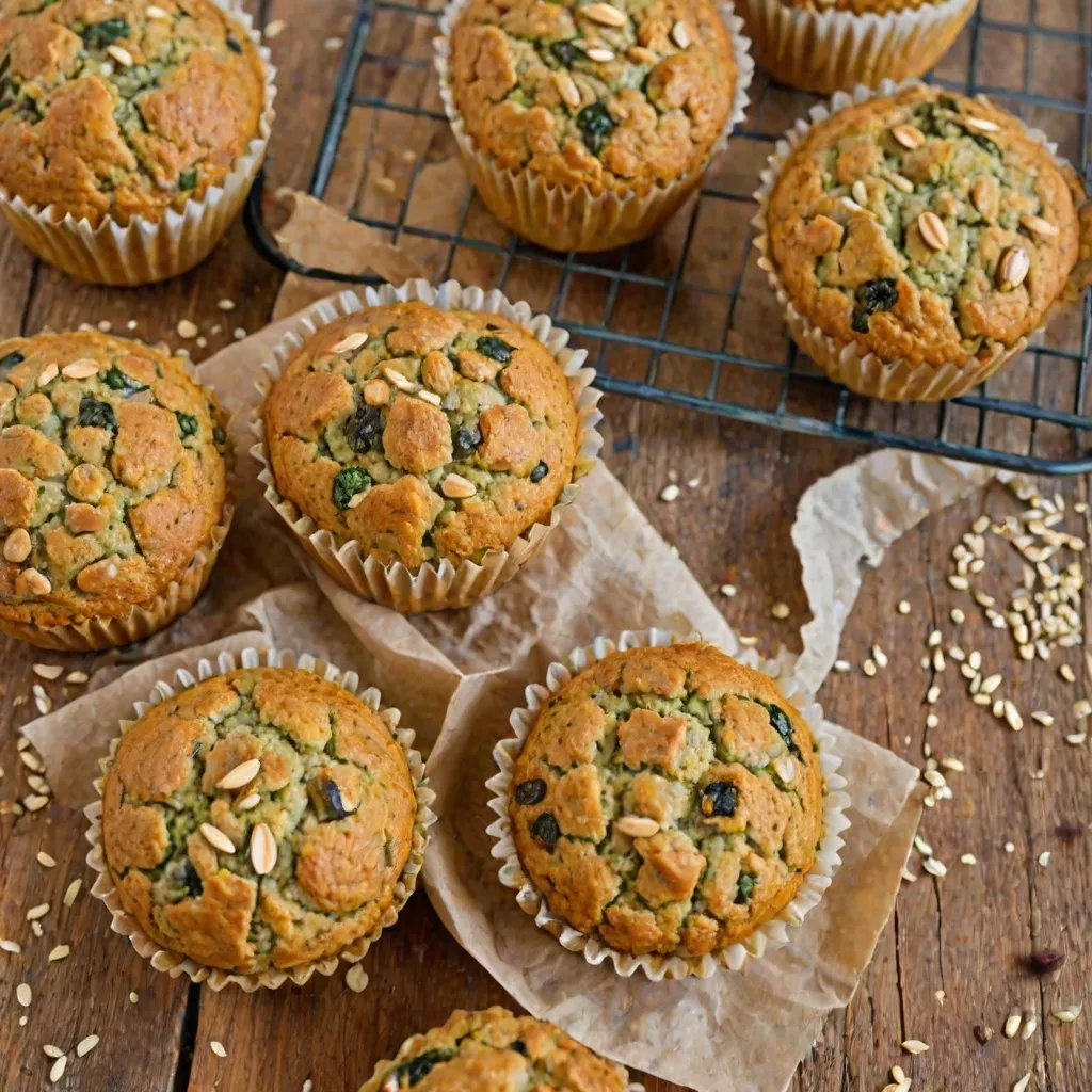 Muffinki z cukinii – zdrowy deser lub przekąska.