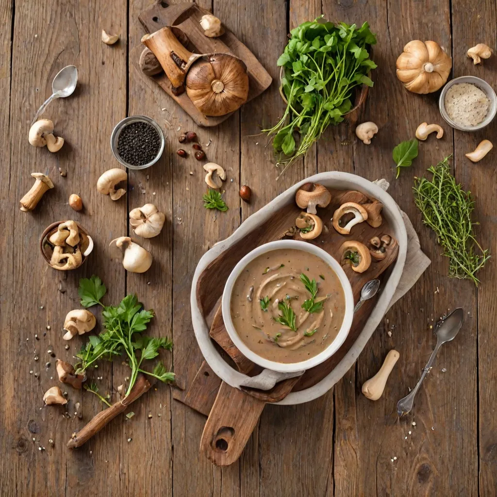 Sos pieczarkowy bez śmietany – roślinna alternatywa dla tradycyjnego sosu.